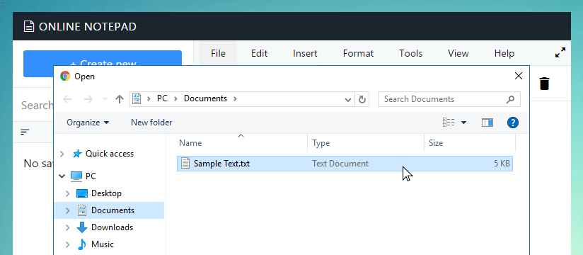 Open file dialog in Joyseo